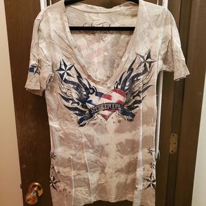 Sinful tshirt patriotic print